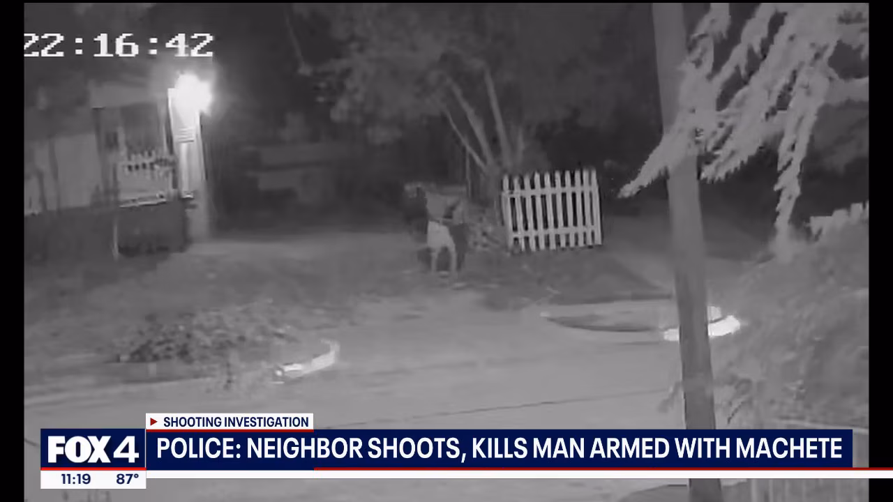 Fort Worth neighbor shoots, kills man armed with machete