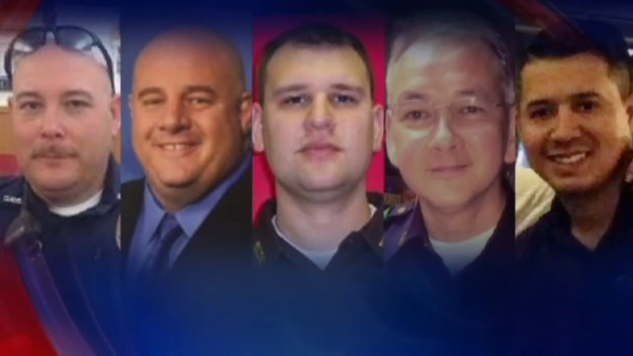 Dallas police ambush 10-year anniversary tributes honor fallen officers