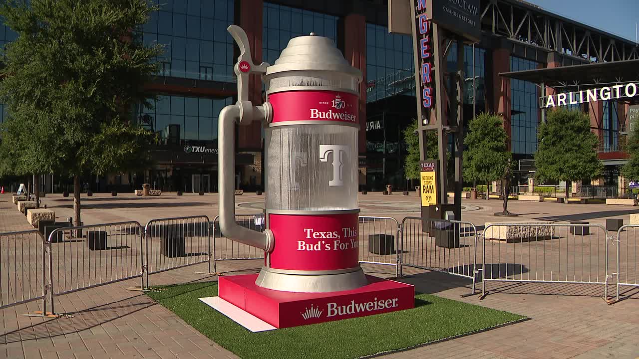 Texas Rangers, Budweiser aim to shatter Guinness World Record for largest glass of beer