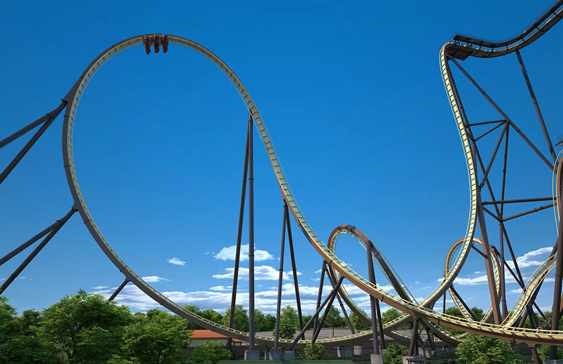 Six Flags Over Texas sets opening date for Tormenta giga dive coaster
