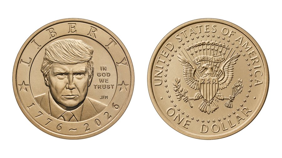See it: Trump commemorative $1 gold coin revealed